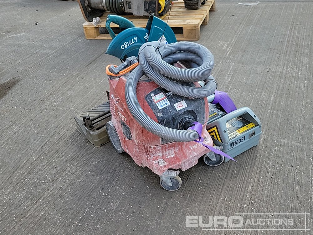 Attrezzatura da costruzione Hilti VC 20-U 110Volt Vacuum Cleaner, Makita LW1400 110Vot Chop Saw, Radio Cable Detector (3 of): foto 7