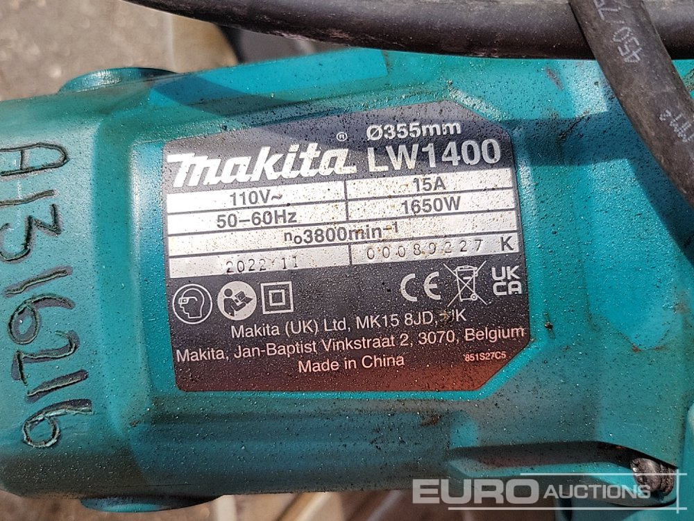 Attrezzatura da costruzione Hilti VC 20-U 110Volt Vacuum Cleaner, Makita LW1400 110Vot Chop Saw, Radio Cable Detector (3 of): foto 16