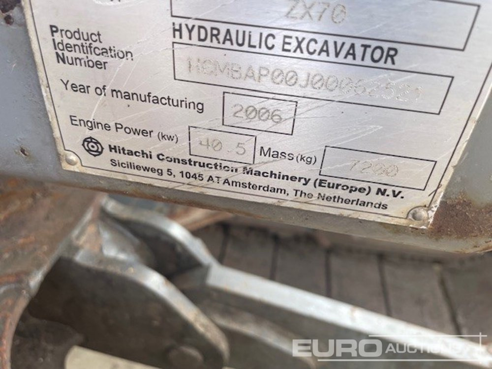 Miniescavatore Hitachi ZX70: foto 10