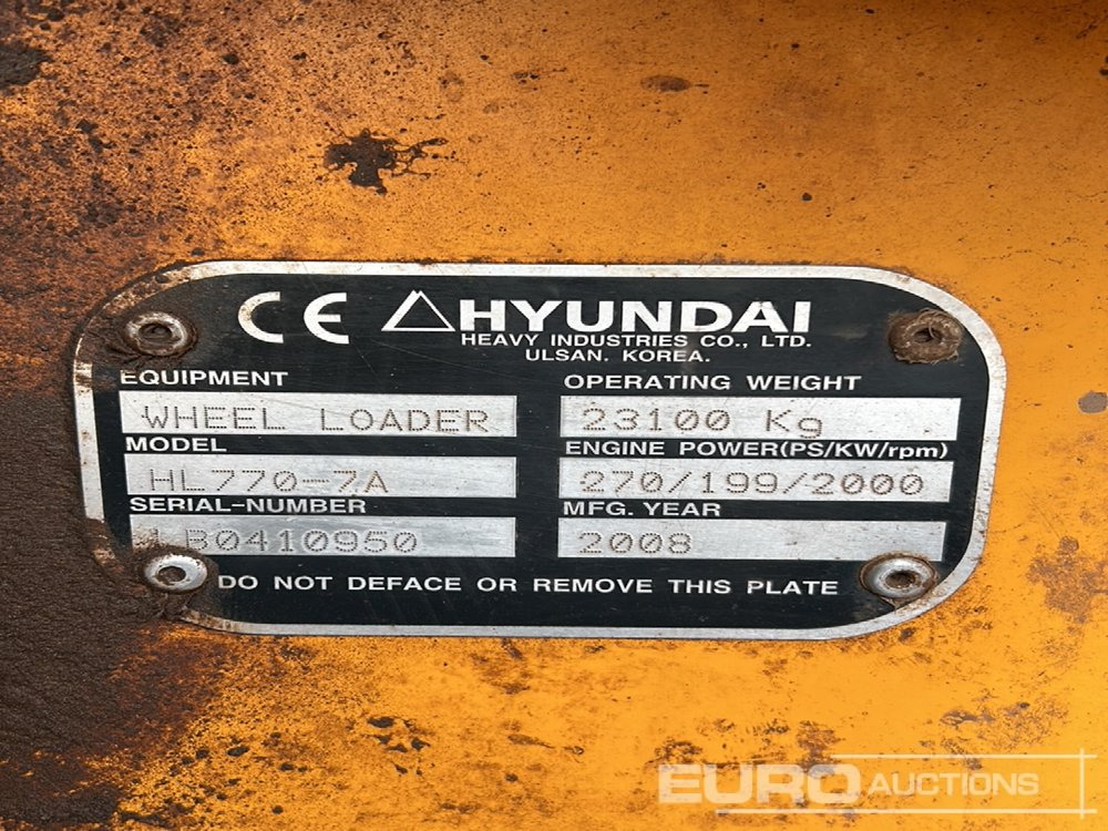 Hyundai HL770-7A - Pala gommata: foto 2 Hyundai HL770-7A - Pala gommata: foto 2