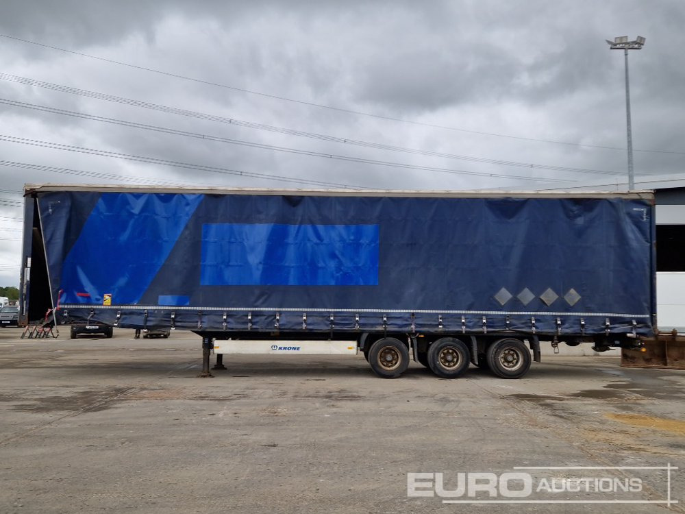 Krone Tri Axle Curtain Sider Trailer - Semirimorchio centinato: foto 2 Krone Tri Axle Curtain Sider Trailer - Semirimorchio centinato: foto 2