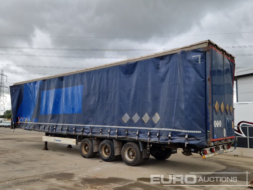 Krone Tri Axle Curtain Sider Trailer - Semirimorchio centinato: foto 3 Krone Tri Axle Curtain Sider Trailer - Semirimorchio centinato: foto 3