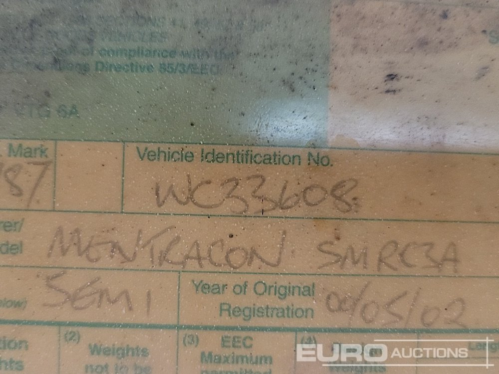 Semirimorchio cassonato/ Pianale Montracon Tri Axle Flat Bed Trailer: foto 41