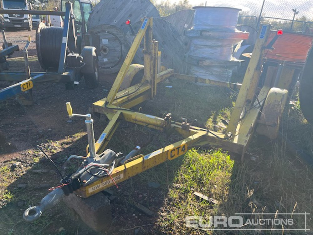 Seb International "CD40" Single Axle Cable Drum Trailer - Rimorchio trasporto macchine operatrici: foto 1 Seb International "CD40" Single Axle Cable Drum Trailer - Rimorchio trasporto macchine operatrici: foto 1