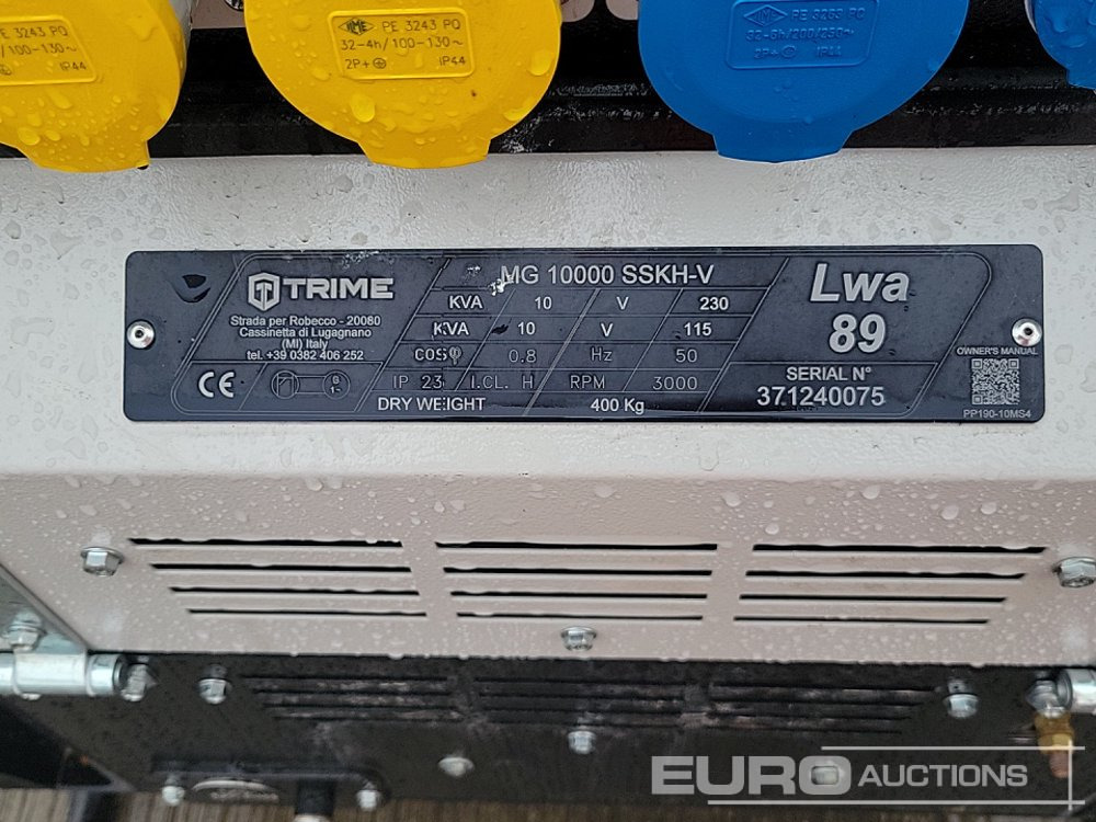 Gruppo elettrogeno Trime MG 10000 SSKH-V: foto 33