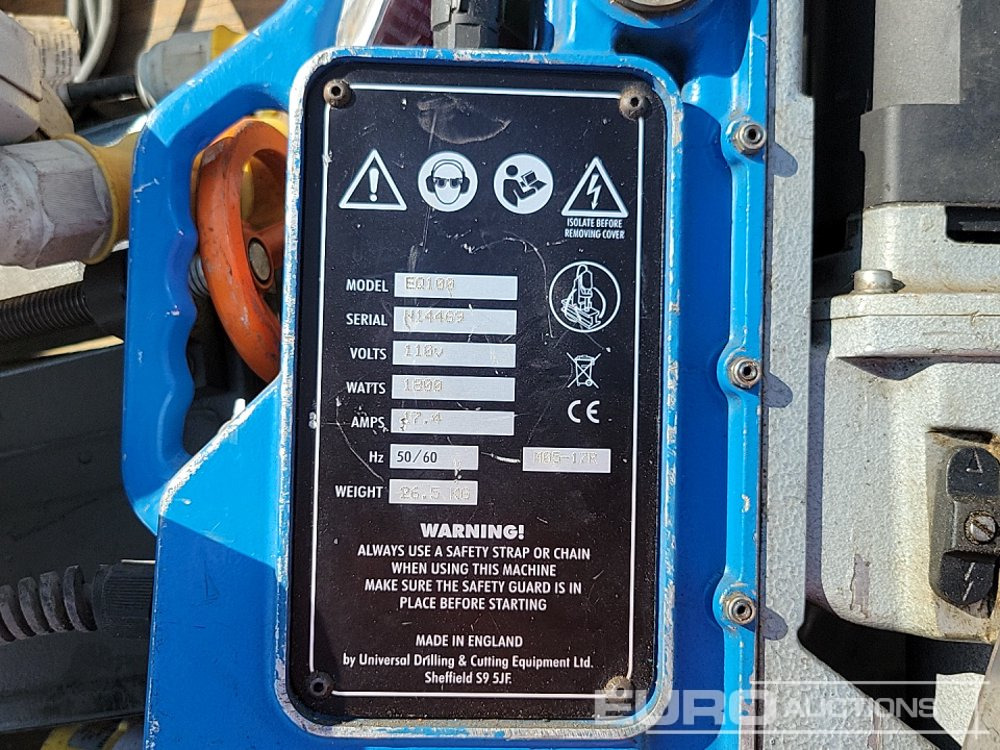 Attrezzatura da costruzione Unibor 110 Vot Mag Drill, Alfra Rotabest 110 Volt Mag Drill, 110 Volt Paddle Mixer (3 of), 100Volt Evolution Cut off Saw, 110 Volt REMS Sander: foto 31