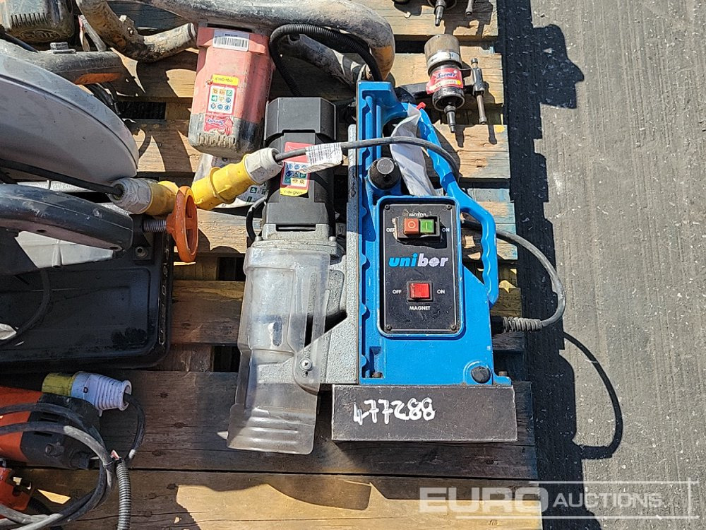 Attrezzatura da costruzione Unibor 110 Vot Mag Drill, Alfra Rotabest 110 Volt Mag Drill, 110 Volt Paddle Mixer (3 of), 100Volt Evolution Cut off Saw, 110 Volt REMS Sander: foto 26