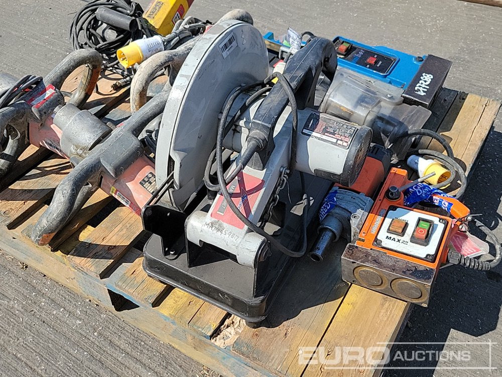 Attrezzatura da costruzione Unibor 110 Vot Mag Drill, Alfra Rotabest 110 Volt Mag Drill, 110 Volt Paddle Mixer (3 of), 100Volt Evolution Cut off Saw, 110 Volt REMS Sander: foto 17