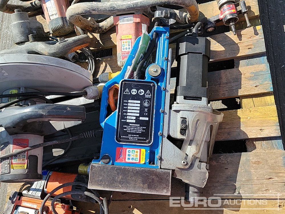 Attrezzatura da costruzione Unibor 110 Vot Mag Drill, Alfra Rotabest 110 Volt Mag Drill, 110 Volt Paddle Mixer (3 of), 100Volt Evolution Cut off Saw, 110 Volt REMS Sander: foto 30