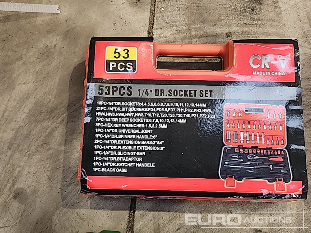 Unused 10Pc Impact Sockets, 53Pc 1/4" Socket Set, Brake Repair Set, 1/2" 18 Volt Impact Gun (Body Only) (4 of) - Attrezzature per officina: foto 5 Unused 10Pc Impact Sockets, 53Pc 1/4" Socket Set, Brake Repair Set, 1/2" 18 Volt Impact Gun (Body Only) (4 of) - Attrezzature per officina: foto 5