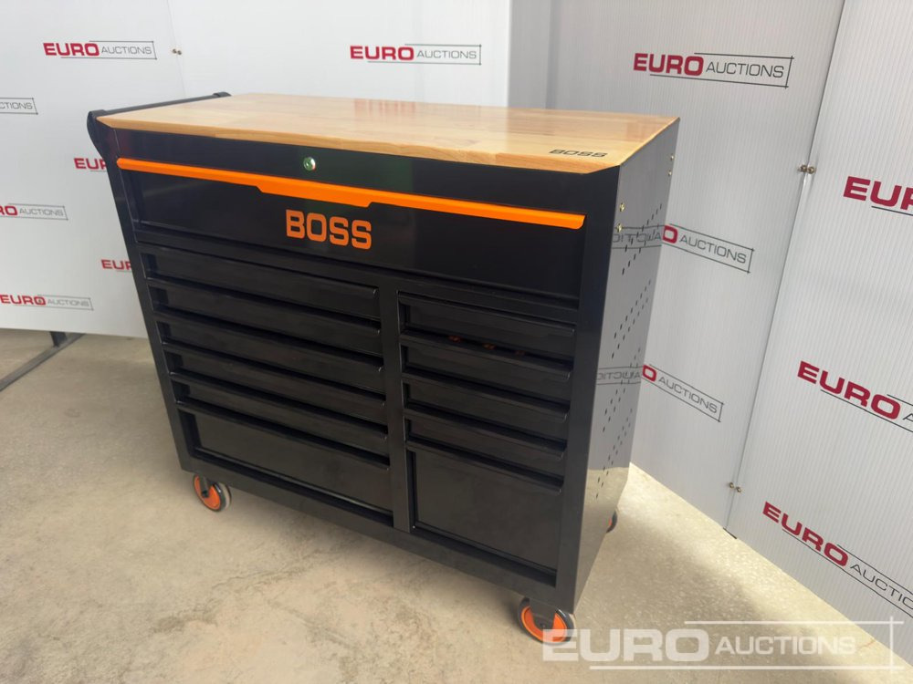 Unused 2025 Boss Wheeled Tool Trolley, 523pcs Tool Kit, Worktop (Black) - Attrezzatura da costruzione: foto 3 Unused 2025 Boss Wheeled Tool Trolley, 523pcs Tool Kit, Worktop (Black) - Attrezzatura da costruzione: foto 3