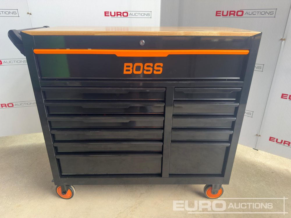 Unused 2025 Boss Wheeled Tool Trolley, 523pcs Tool Kit, Worktop (Black) - Attrezzatura da costruzione: foto 2 Unused 2025 Boss Wheeled Tool Trolley, 523pcs Tool Kit, Worktop (Black) - Attrezzatura da costruzione: foto 2