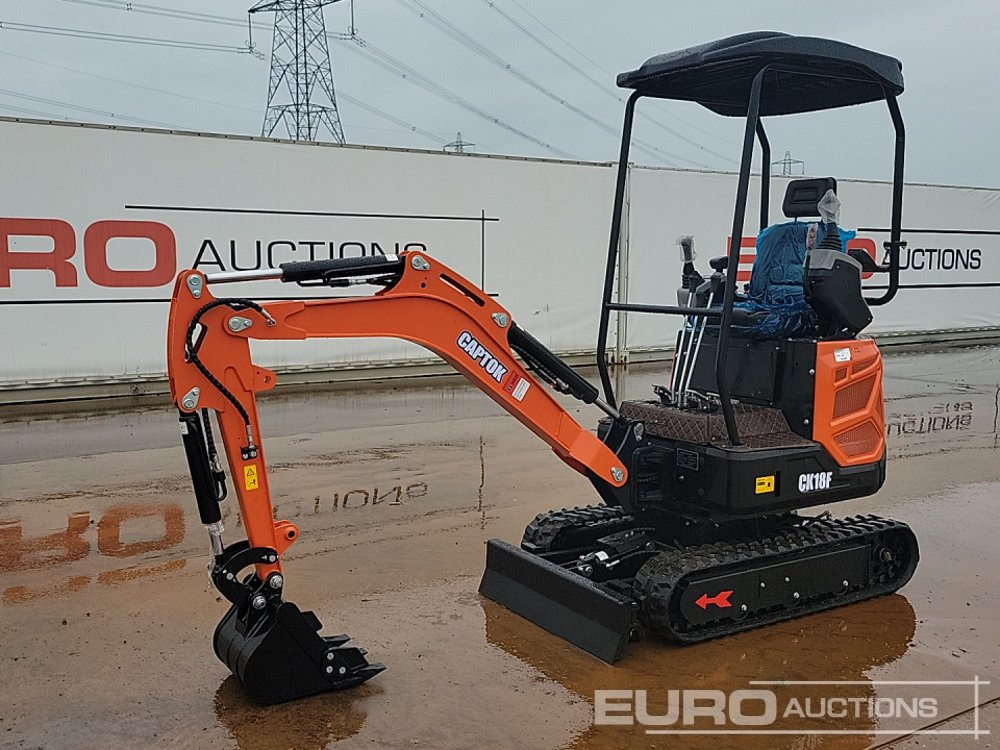 Unused 2025 Captok CK18F - Miniescavatore: foto 1 Unused 2025 Captok CK18F - Miniescavatore: foto 1