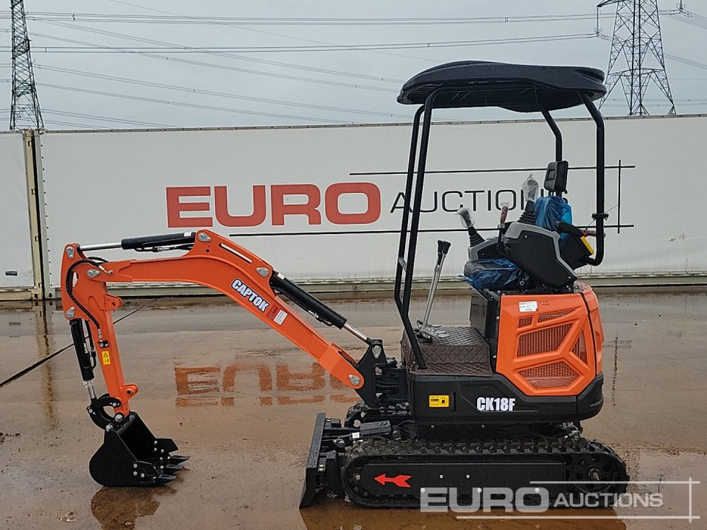 Unused 2025 Captok CK18F - Miniescavatore: foto 2 Unused 2025 Captok CK18F - Miniescavatore: foto 2