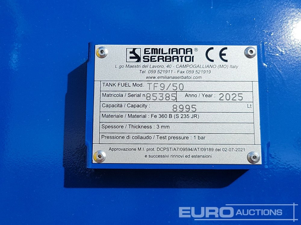 Serbatoio di stoccaggio Unused 2025 Emiliana Serbatoi TF9/50: foto 24
