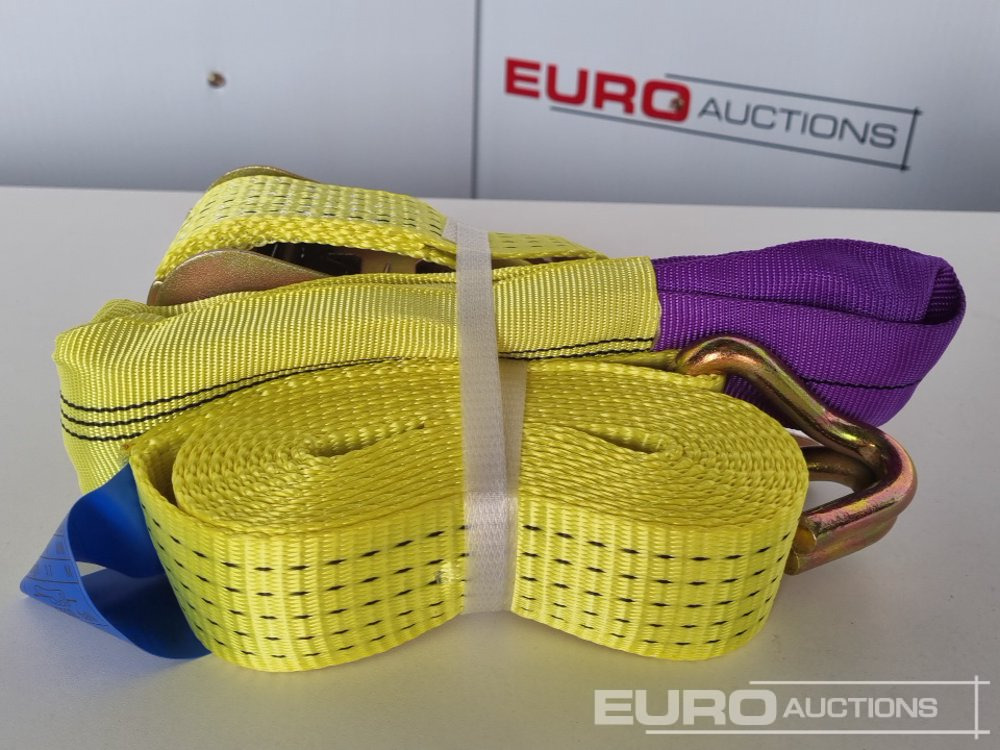 Attrezzatura da costruzione Unused Boss 4M x 50mm 5 Ton Ratchet Straps with Sling (4 of): foto 7