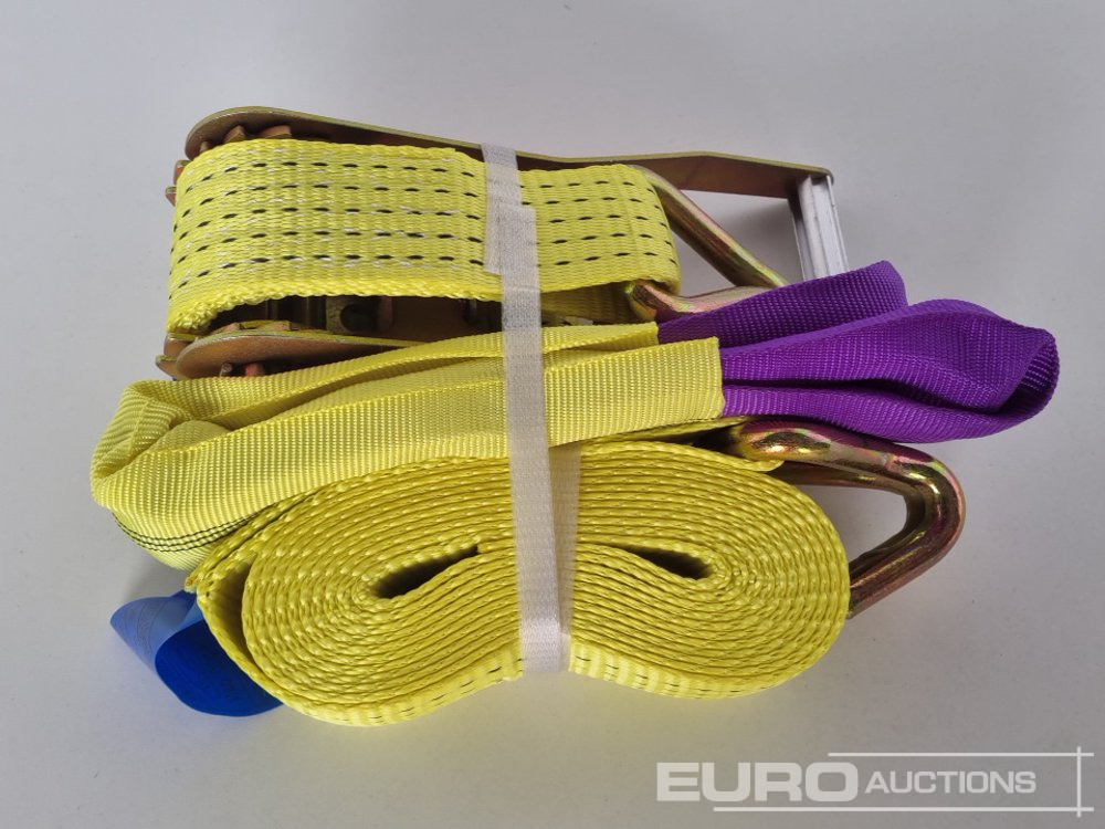 Attrezzatura da costruzione Unused Boss 4M x 50mm 5 Ton Ratchet Straps with Sling (4 of): foto 6
