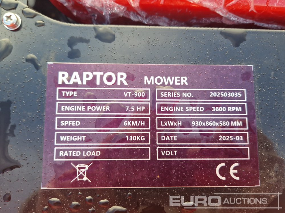 Tagliaerba Unused Raptor VT900: foto 13 Tagliaerba Unused Raptor VT900: foto 13
