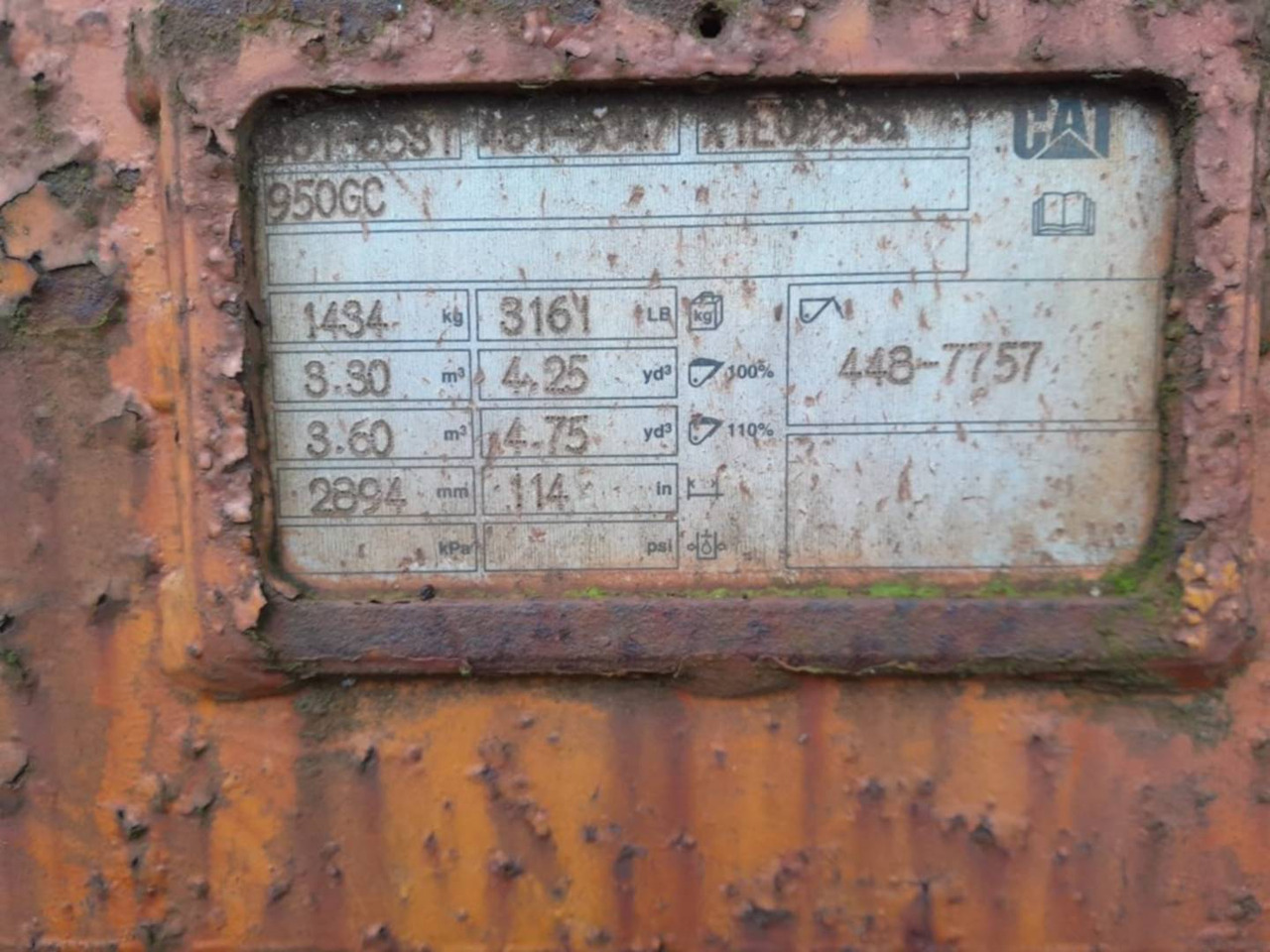 CAT 950GC/GODET/3,3M3/2894MM/BUCKET - Benna: foto 2 CAT 950GC/GODET/3,3M3/2894MM/BUCKET - Benna: foto 2