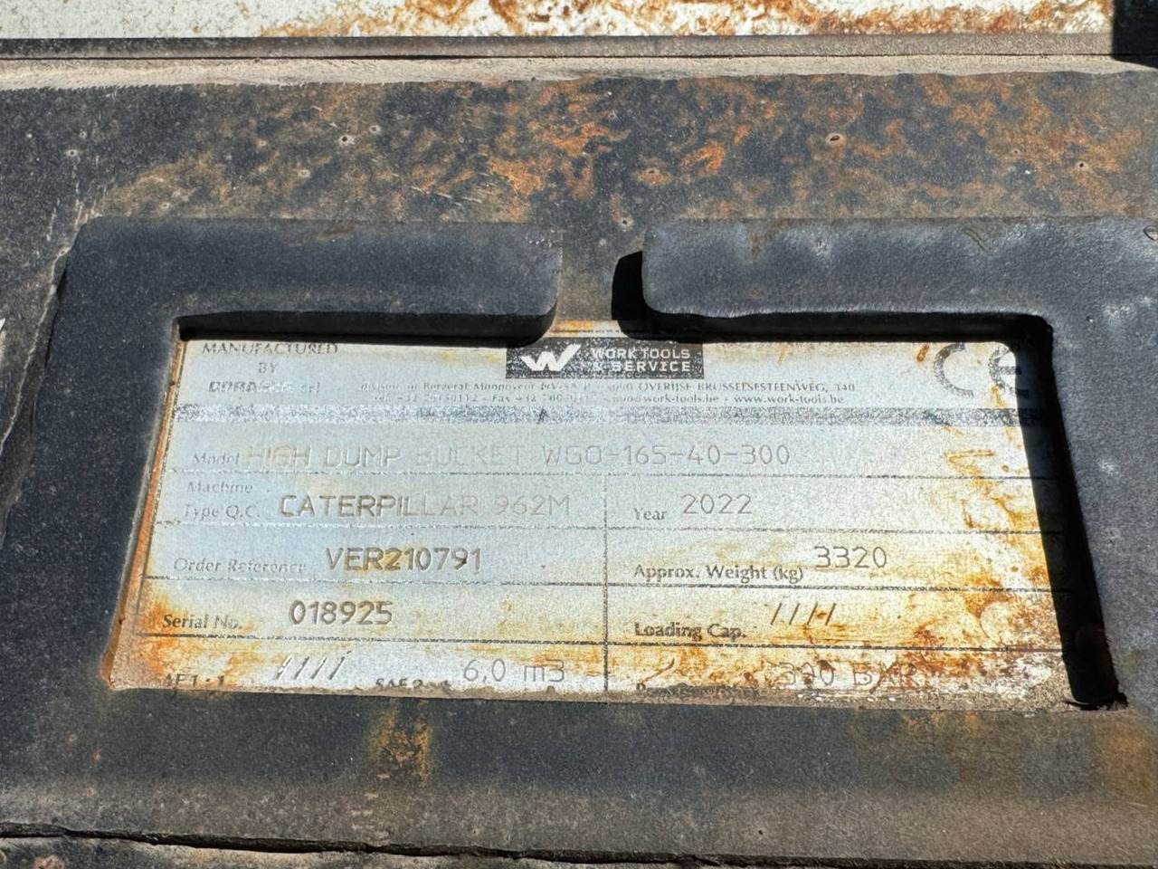 Benna CAT 962 HIGH DUMP BUCKET 6.0 M3: foto 6 Benna CAT 962 HIGH DUMP BUCKET 6.0 M3: foto 6