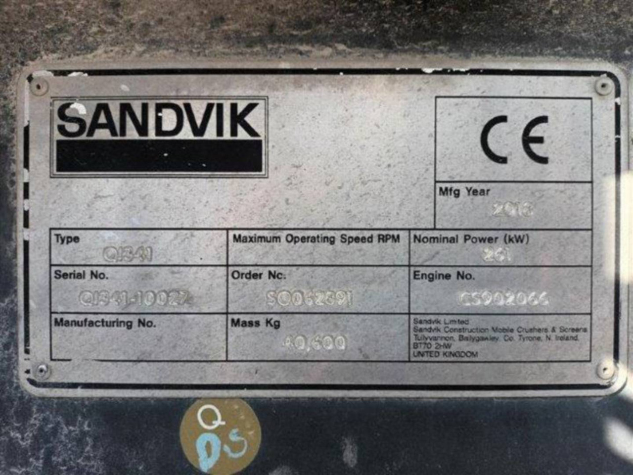 SANDVIK MINING & CONSTRUCTION QI341HS - Impianto di frantumazione: foto 4 SANDVIK MINING & CONSTRUCTION QI341HS - Impianto di frantumazione: foto 4