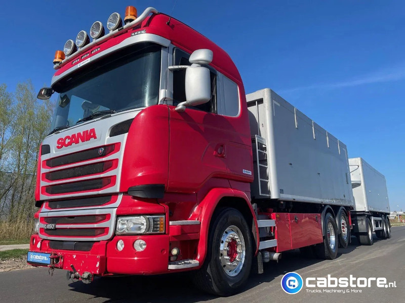 Scania LB6X2*4HNB Euro 6 - Year 2016 - RETARDER - ALUMINIUM kipper + FLOOR kipper aanhangwagen - Good Condition !! - Camion cisterna: foto 1 Scania LB6X2*4HNB Euro 6 - Year 2016 - RETARDER - ALUMINIUM kipper + FLOOR kipper aanhangwagen - Good Condition !! - Camion cisterna: foto 1