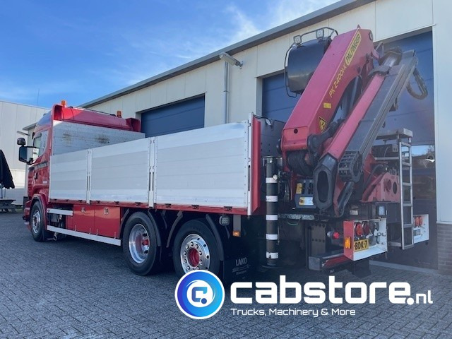 Scania R520 LB6X2*4HNB Euro 6 - Bouwjaar 2013 - Highline - Opticruise - Open box + Palfinger PK 24001-K B Autolaadkraan - Good condition ! - Autocarro con pianale/ Cassone fisso, Camion con gru: foto 5 Scania R520 LB6X2*4HNB Euro 6 - Bouwjaar 2013 - Highline - Opticruise - Open box + Palfinger PK 24001-K B Autolaadkraan - Good condition ! - Autocarro con pianale/ Cassone fisso, Camion con gru: foto 5