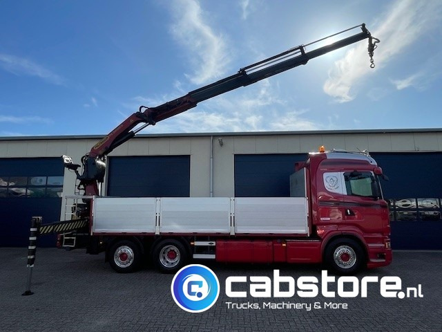 Scania R520 LB6X2*4HNB Euro 6 - Bouwjaar 2013 - Highline - Opticruise - Open box + Palfinger PK 24001-K B Autolaadkraan - Good condition ! - Autocarro con pianale/ Cassone fisso, Camion con gru: foto 3 Scania R520 LB6X2*4HNB Euro 6 - Bouwjaar 2013 - Highline - Opticruise - Open box + Palfinger PK 24001-K B Autolaadkraan - Good condition ! - Autocarro con pianale/ Cassone fisso, Camion con gru: foto 3