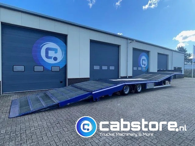 TURBO'S HOET SC22AA 2-assige oprij trailer Machine transporter - Uitschuif ramp !! - Year 2017 - Good condition - - Semirimorchio trasporto automezzi: foto 1 TURBO'S HOET SC22AA 2-assige oprij trailer Machine transporter - Uitschuif ramp !! - Year 2017 - Good condition - - Semirimorchio trasporto automezzi: foto 1
