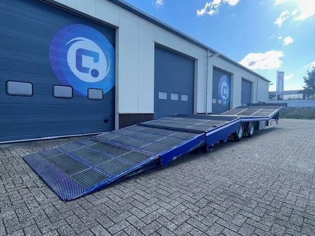 TURBO'S HOET SC22AA 2-assige oprij trailer Machine transporter - Uitschuif ramp !! - Year 2017 - Good condition - - Semirimorchio trasporto automezzi: foto 4 TURBO'S HOET SC22AA 2-assige oprij trailer Machine transporter - Uitschuif ramp !! - Year 2017 - Good condition - - Semirimorchio trasporto automezzi: foto 4