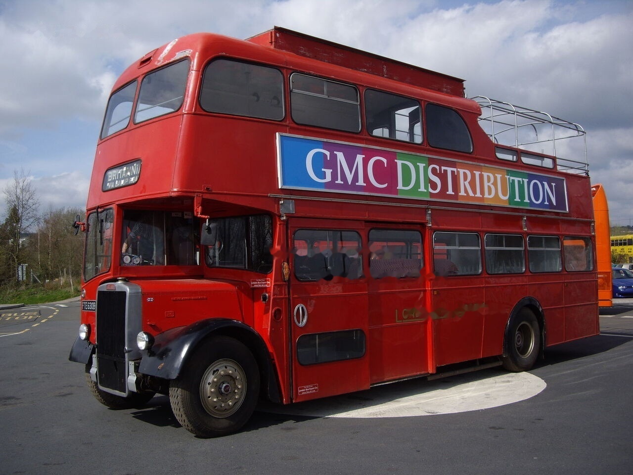 Autobus a due piani Leyland PD3 British Triple-Decker Bus Promotional Exhibition: foto 7