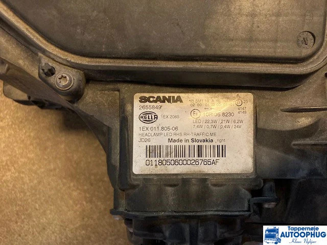Scania N.G.S Headlamp RH LH P/N: 2655849 / 2655848 - Sistema elettrico per Camion: foto 1 Scania N.G.S Headlamp RH LH P/N: 2655849 / 2655848 - Sistema elettrico per Camion: foto 1