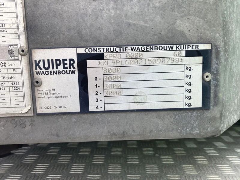 Kuiper 8 Tons Be Oplegger 670x195 laadvloerhoogte 50 cm - Semirimorchio pianale ribassato: foto 3 Kuiper 8 Tons Be Oplegger 670x195 laadvloerhoogte 50 cm - Semirimorchio pianale ribassato: foto 3