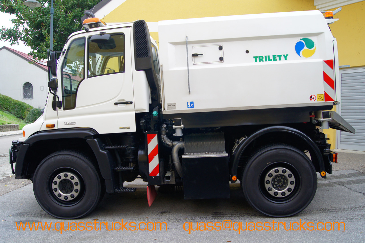 MERCEDES-BENZ Unimog U400 + TRILETY Kehrmaschine/TÜV/EUR4/Leistungshydraulik - Spazzatrice stradale: foto 3 MERCEDES-BENZ Unimog U400 + TRILETY Kehrmaschine/TÜV/EUR4/Leistungshydraulik - Spazzatrice stradale: foto 3