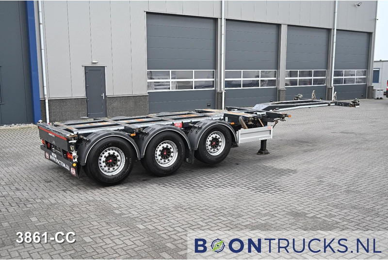 Pacton ET3 | 2x20-30-40-45ft HC * LIFTAS * 2x UITSCHUIFBAAR * SAF/SCHIJF * APK 06-2026 - Semirimorchio portacontainer/ Caisse interchangeable: foto 1 Pacton ET3 | 2x20-30-40-45ft HC * LIFTAS * 2x UITSCHUIFBAAR * SAF/SCHIJF * APK 06-2026 - Semirimorchio portacontainer/ Caisse interchangeable: foto 1