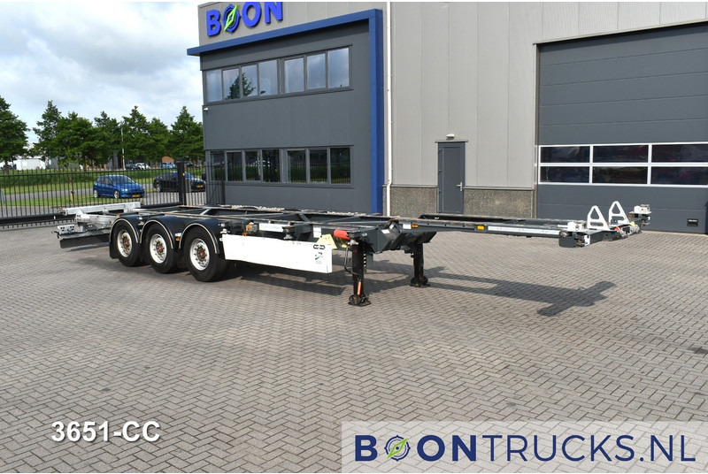 Van Hool A3C002 2x20-30-40-45ft HC * LIFT AXLE * SAF / DISC * EXTENDABLE REAR - Semirimorchio portacontainer/ Caisse interchangeable: foto 4 Van Hool A3C002 2x20-30-40-45ft HC * LIFT AXLE * SAF / DISC * EXTENDABLE REAR - Semirimorchio portacontainer/ Caisse interchangeable: foto 4