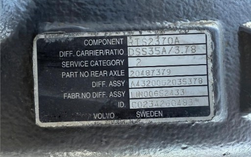 VOLVO DIFFERENTIAL GROUPS VSP-20701332, 20487379 - Differenziale per Camion: foto 4 VOLVO DIFFERENTIAL GROUPS VSP-20701332, 20487379 - Differenziale per Camion: foto 4