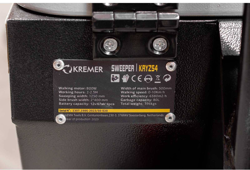 Spazzatrice stradale nuovo Kremer KRYZS4 Zit: foto 7