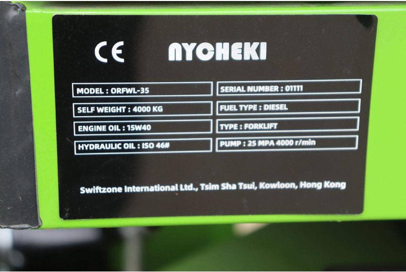 Carrello elevatore diesel nuovo Nycheki ORFWL-35: foto 15