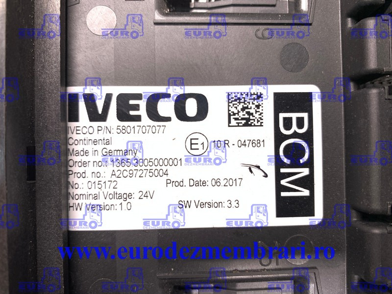 CALCULATOR BCM IVECO 5801707077 - ECU per Camion: foto 1 CALCULATOR BCM IVECO 5801707077 - ECU per Camion: foto 1