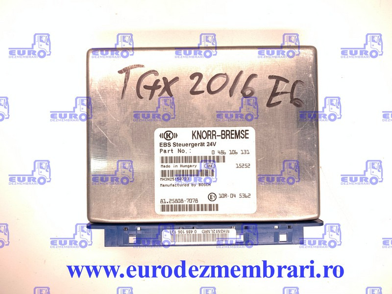 CALCULATOR EBS MAN TGX 81.25808.7078, 0486106131 - ECU per Camion: foto 1 CALCULATOR EBS MAN TGX 81.25808.7078, 0486106131 - ECU per Camion: foto 1