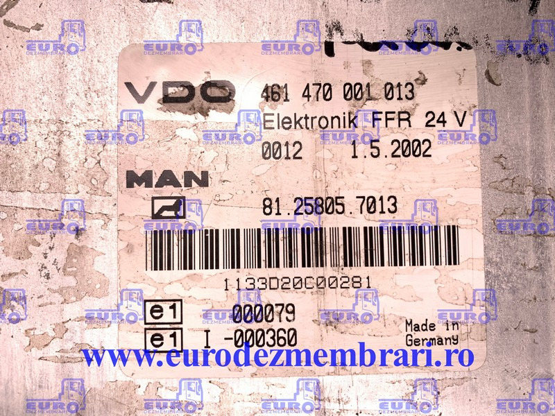 CALCULATOR KIT PORNIRE MAN TGA D28 510CP 0281001761 - ECU per Camion: foto 3 CALCULATOR KIT PORNIRE MAN TGA D28 510CP 0281001761 - ECU per Camion: foto 3