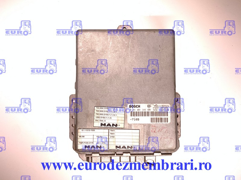 CALCULATOR MOTOR MAN 3 SILENT 0281001346 - ECU per Camion: foto 1 CALCULATOR MOTOR MAN 3 SILENT 0281001346 - ECU per Camion: foto 1