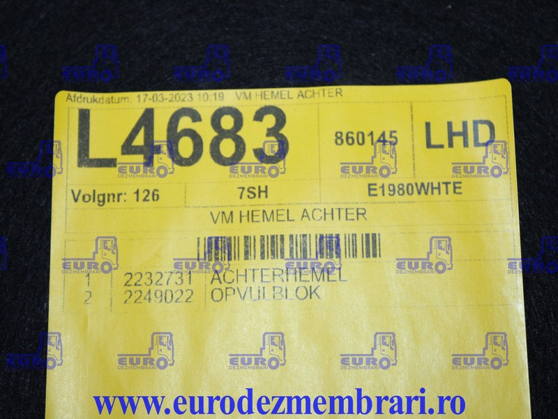 ELEMENT INTERIOR CABINA DAF XF XG 2232731 - Cabina e interni per Camion: foto 2 ELEMENT INTERIOR CABINA DAF XF XG 2232731 - Cabina e interni per Camion: foto 2