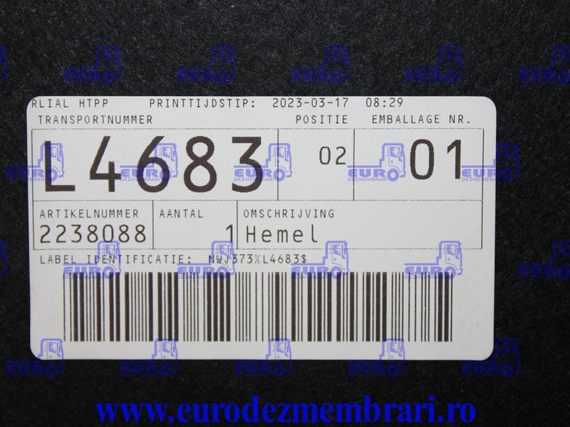 ELEMENT INTERIOR CABINA DAF XF XG 2238088, 2158322 - Cabina e interni per Camion: foto 2 ELEMENT INTERIOR CABINA DAF XF XG 2238088, 2158322 - Cabina e interni per Camion: foto 2