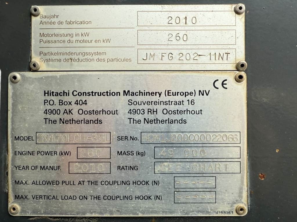 Escavatore Hitachi ZX 470 LC H-3: foto 26