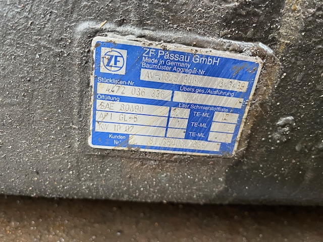 ZF AV 132 S / 90 - Asse posteriore per Autobus: foto 1 ZF AV 132 S / 90 - Asse posteriore per Autobus: foto 1
