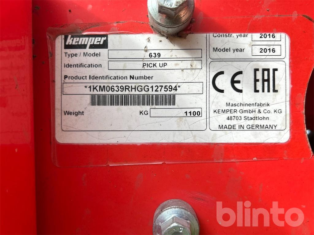 KEMPER 639 (2016) - Accessori per trincia: foto 5 KEMPER 639 (2016) - Accessori per trincia: foto 5