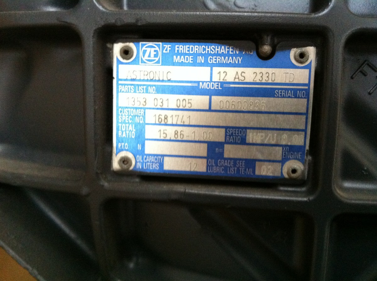 CAMBIO ZF ASTRONIC 12AS2330TD - Cambio: foto 2 CAMBIO ZF ASTRONIC 12AS2330TD - Cambio: foto 2