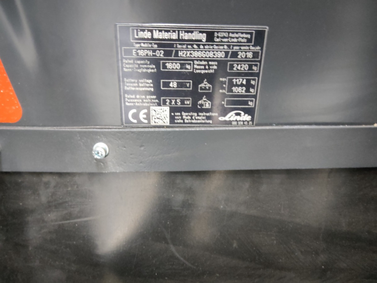 Linde E16PH-02 - Carrello elevatore elettrico: foto 5 Linde E16PH-02 - Carrello elevatore elettrico: foto 5